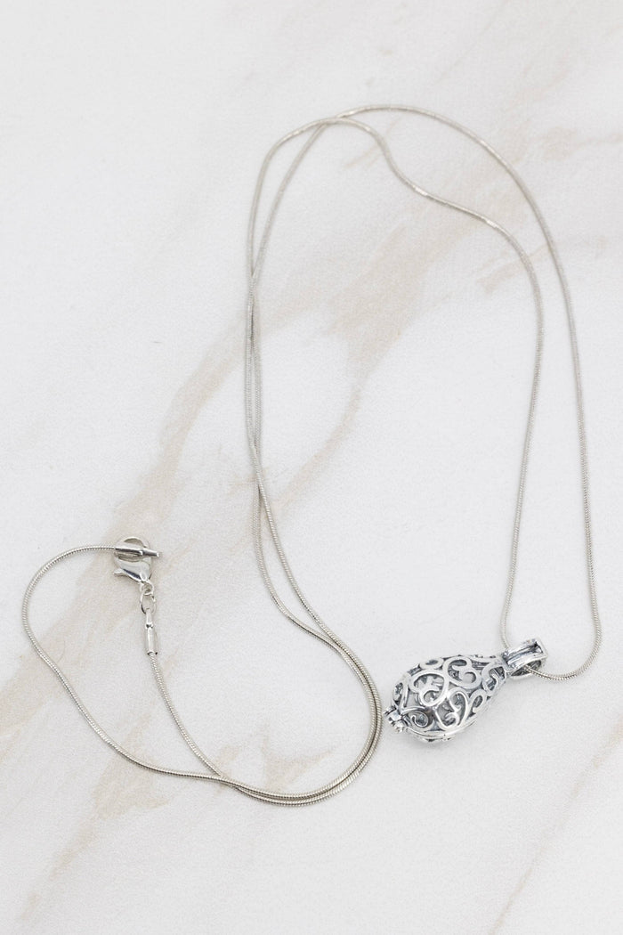 Lava Drop Aromatherapy Pendant Necklace at Your Oil Tools