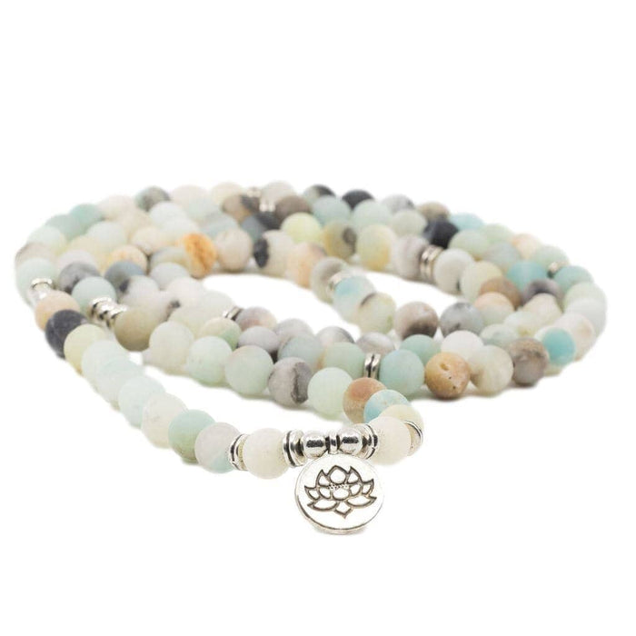 Lava Rock Bracelet Amazonite Wrap 6mm (Lotus) at Your Oil Tools