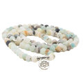 Lava Rock Bracelet Amazonite Wrap 6mm (Lotus) at Your Oil Tools