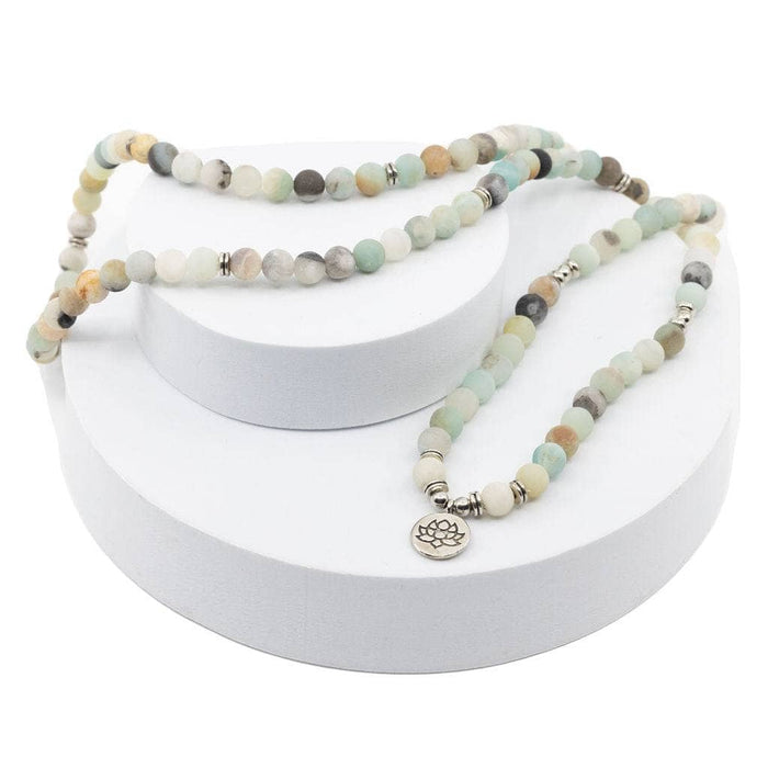 Lava Rock Bracelet Amazonite Wrap 6mm (Lotus) at Your Oil Tools