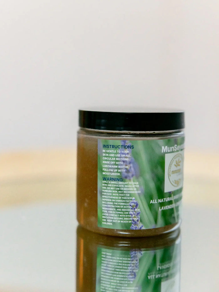 Lavender Lemongrass Organic Sugar Scrub MunSeyaa'n Collective
