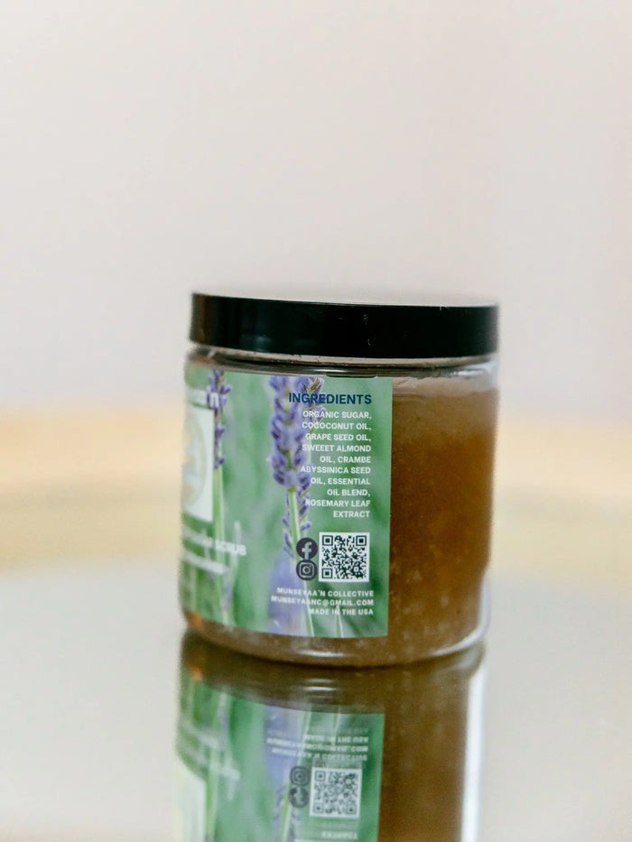 Lavender Lemongrass Organic Sugar Scrub MunSeyaa'n Collective