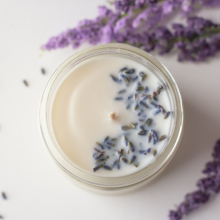 Lavender Meadows Gift Bundle Set | Candle + Matches + Jar + Wax Melts - Jarful House