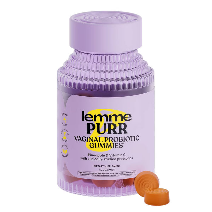 Lemme Purr Vaginal Probiotic Gummies - pH & Odor Support - Tub of 60 gummies