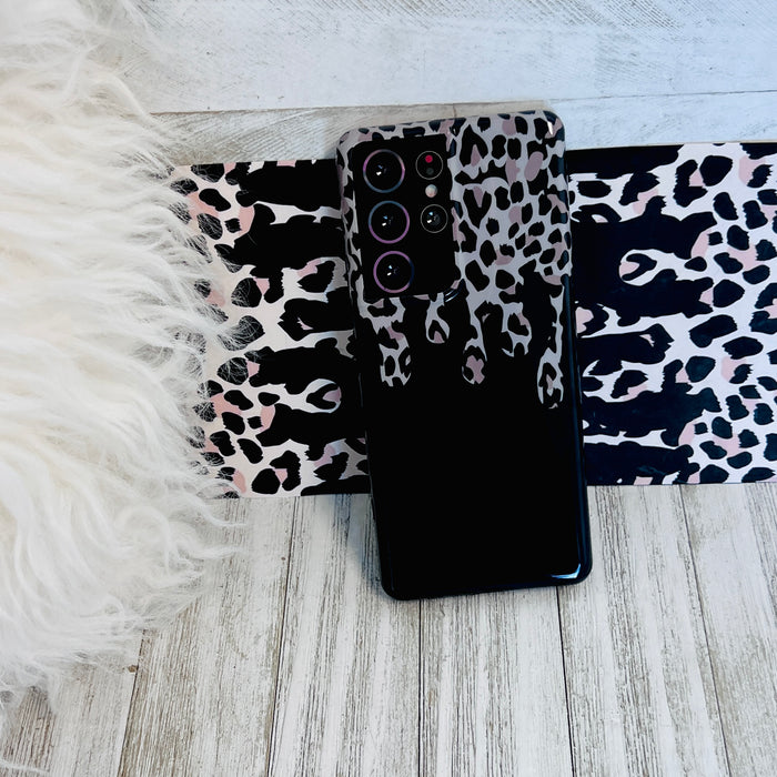 Leopard Drip Cell Phone Case For Samsung Galaxy