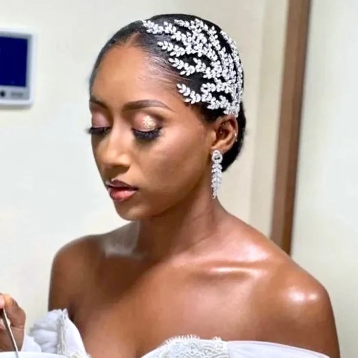 Wedding Hair Accessories - Cubic Zirconia Bridal Hair Comb - Available in Silver and Yellow Gold