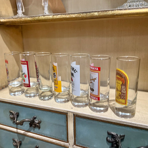 Liquor Themed Shot Glasses