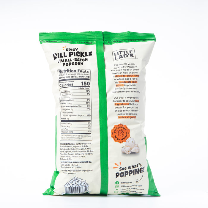 Little Lad's Spicy Dill Pickle Popcorn 153g