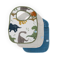 Little Unicorn Cotton Muslin Classic Bib 3 Pack in Dino Friends