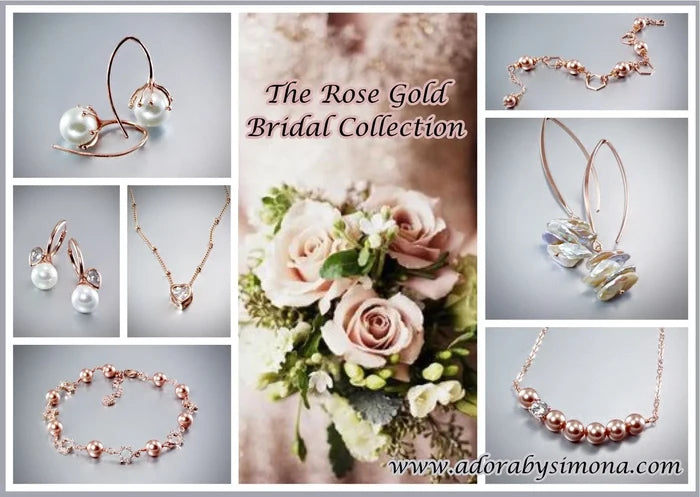 "Leah" - Swarovski Crystal and 14K Rose Gold-Filled Necklace