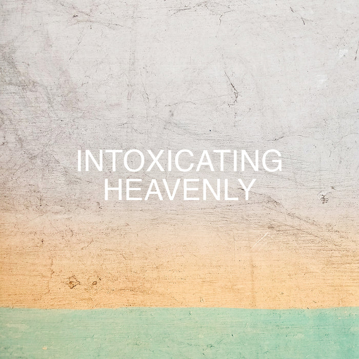 Intoxicating Heavenly on white yellow and green painted background