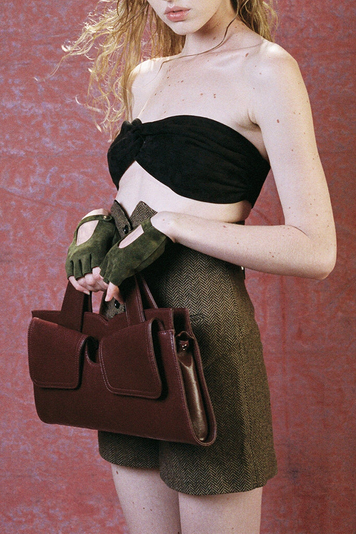 LORELAI Jeffrey Campbell Handbag Wine