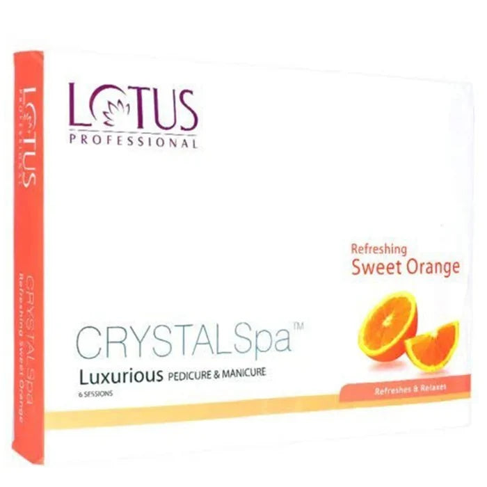 Lotus Professional Crystal Spa Luxurious Pedicure And Manicure, Sweet Orange 6 sessions
