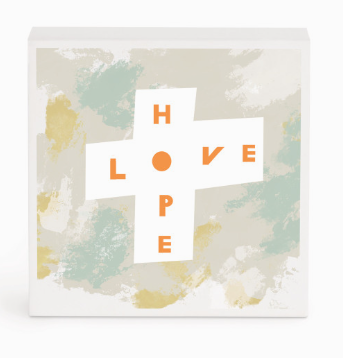 Love & Hope Wall Art - 4"sq