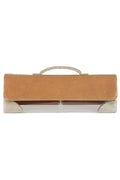 LUCIDITY Jeffrey Campbell Clutch Clear Beige Combo