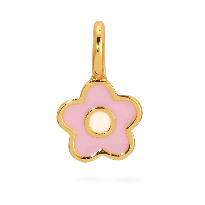 Lucky Feather Charm Garden - Flower Charm - Gold