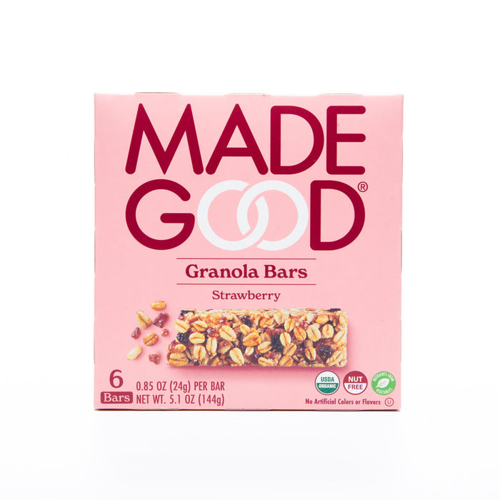 Made Good Organic Strawberry Chewy Granola Bars 5 - 24g