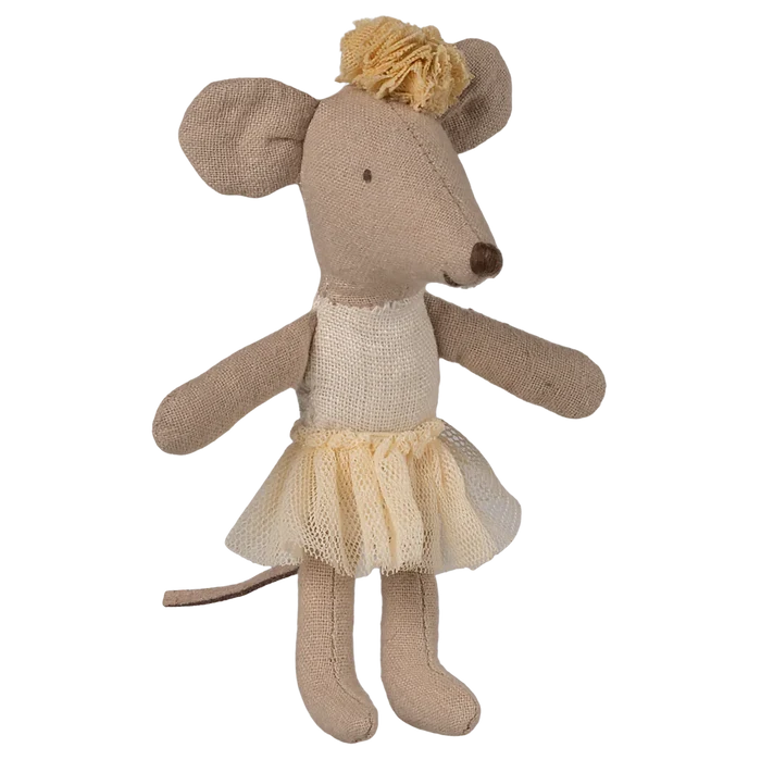 Maileg - Ballerina Little Sister Mouse - Off White