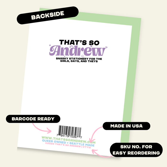 Making Dreams Come True & Shit Funny Congrats Card