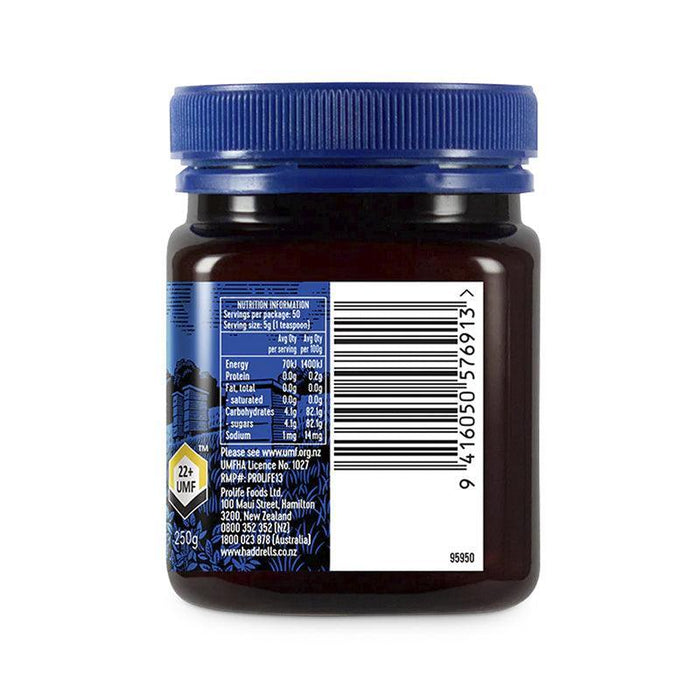 Haddrell's Manuka Honey UMF 22+ - 250g - WahaLifeStyle