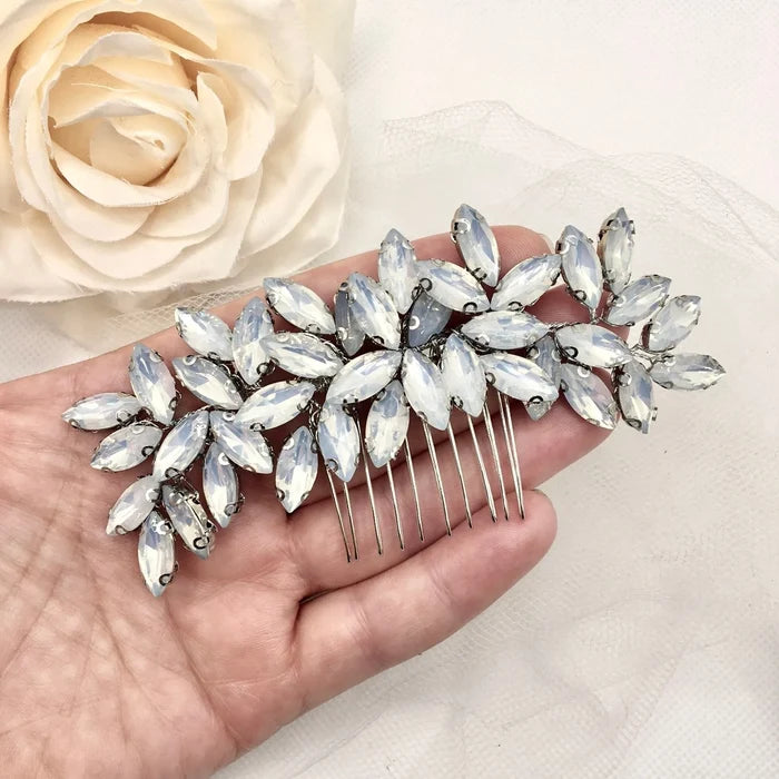 Wedding Hair Accessories - Opal  Bridal Hair Comb