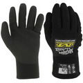 Mechanix SPEEDKNIT Thermal Gloves black knit with nitrile palm coating, front and back view