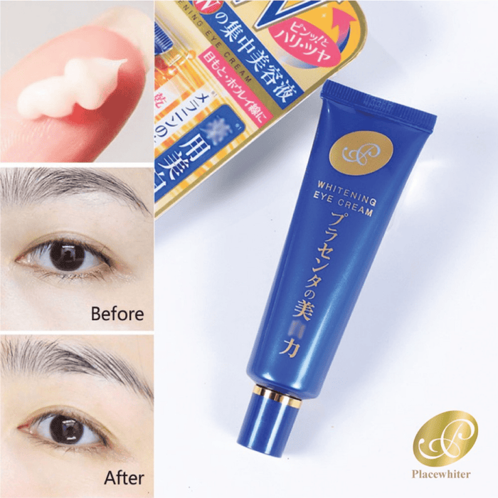 Meishoku Placenta Whitening Eye Cream 30g كريم تبييض العين من ميشوكو بلاسينتا - Princess Cosmetics Qatar