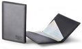 Italian Luxury Group Passport Holder Men's Black Italian Leather Passport Holder Brand