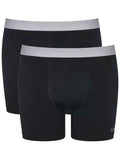 Mens Sloggi Boxer Shorts 2 Pair Pack - Black - Country Collection