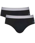 Mens Sloggi Brief 2 Pair Pack - Black - Country Collection