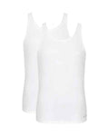 Mens Sloggi Tank Top 2 Pack - White - Country Collection