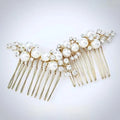 Wedding Hair Accessories - Pearl Bridal Hair Comb Set of 2 - Available in Gold and Silver