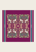 Mermaid Horses on Berry Square Scarf