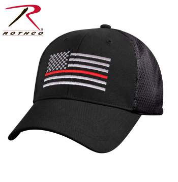 Mesh Back Thin Red Line Tactical Cap