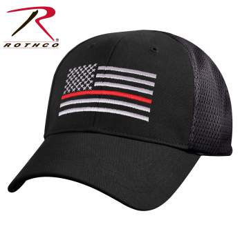 Mesh Back Thin Red Line Tactical Cap