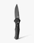 Mini Claymore Black Grivory - Upright Open View | Benchmade Knife Co.