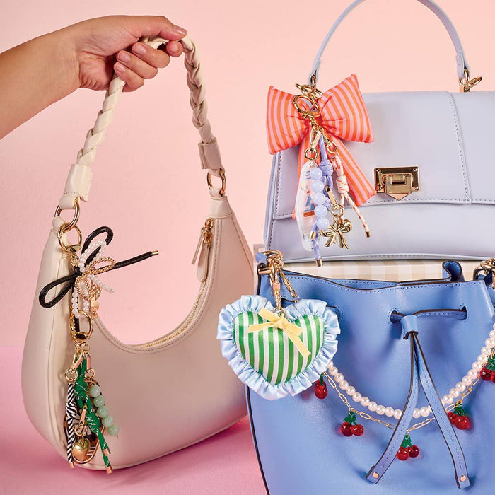 Mini Mirror Bag Charm–Seashell
