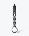 Black Mini SOCP® Dagger Spear-Point Tactical Knife - Vertical View | Benchmade Knife Co.