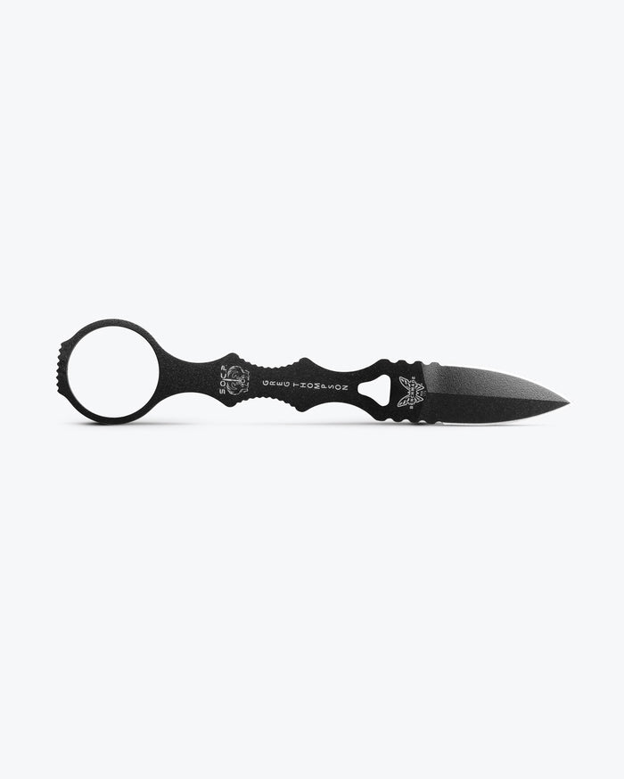 Black Mini SOCP® Dagger - Full Length Profile View | Benchmade Knife Co.