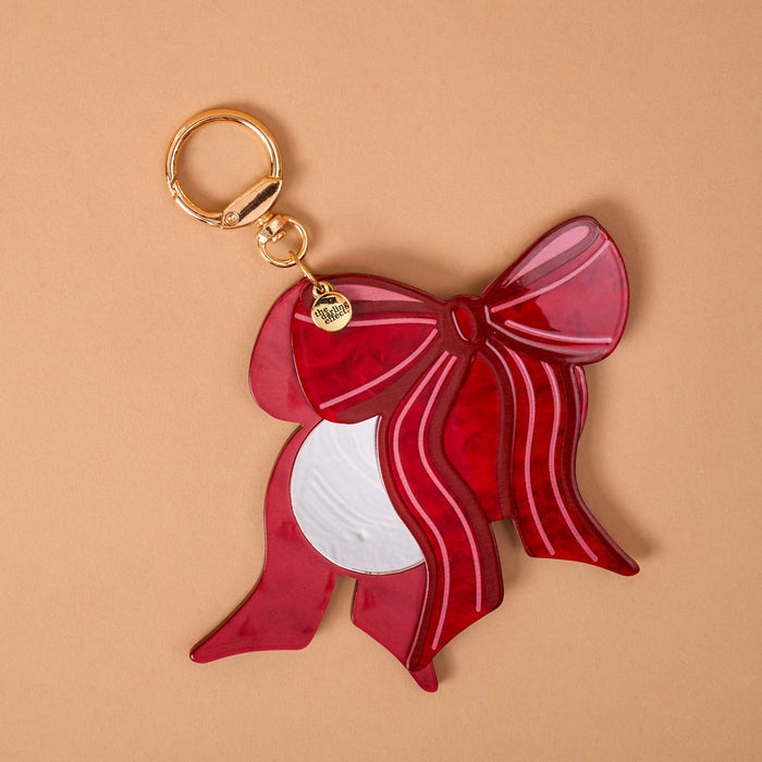 Mirror Bag Charm-Red Bow