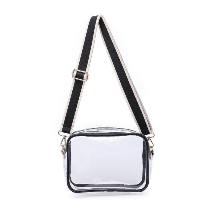 Moda Luxe - Christina Crossbody: Clear Black