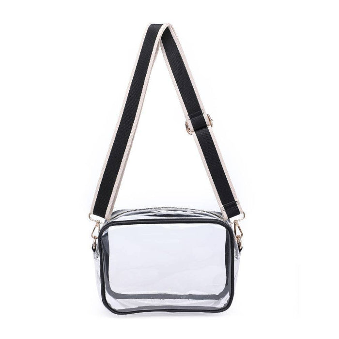 Moda Luxe - Christina Crossbody: Clear Black