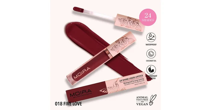 MOIRA Lip Divine Liquid Lipstick - Fire Love