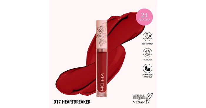 MOIRA Lip Divine Liquid Lipstick - Heartbreaker