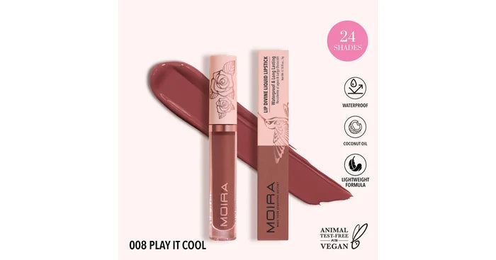 MOIRA Lip Divine Liquid Lipstick - Play it Cool