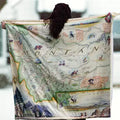Montana Map Throw Blanket