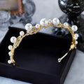 Wedding Hair Accessories - Pearl Bridal Headband / Tiara - Available in Silver and Gold