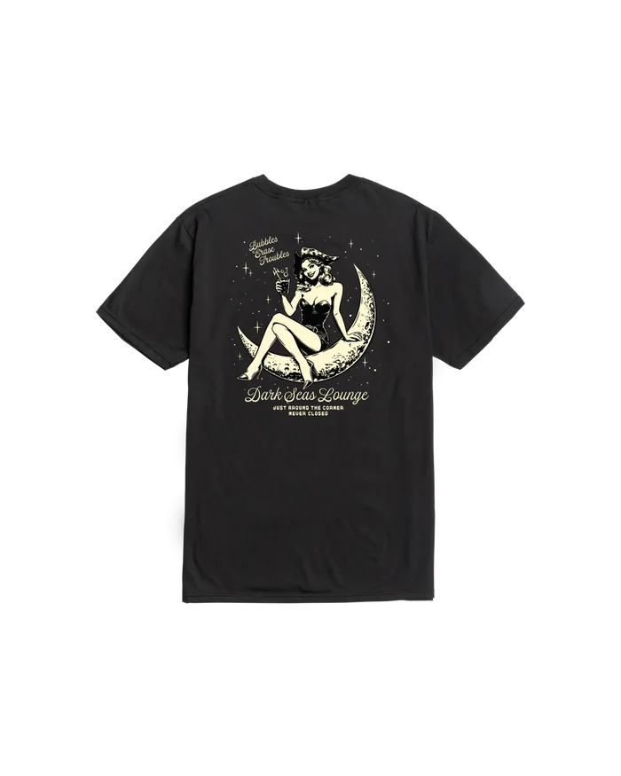 Close-up of Dark Seas Moon Maiden Premium T-Shirt graphic print