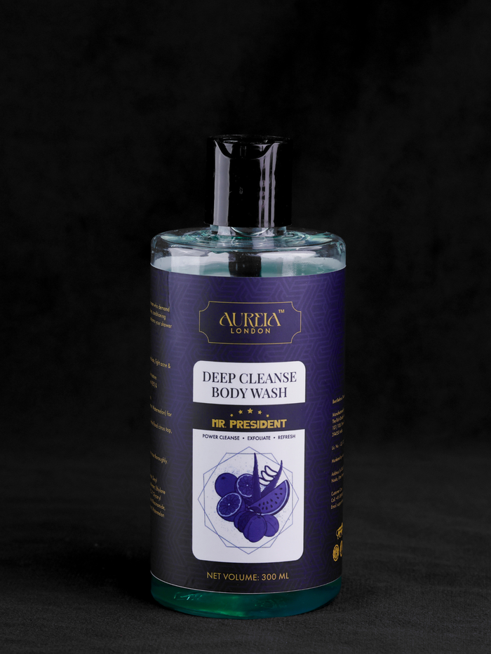 Mr President Deep Cleanse Body Wash By Aureia London - 300ml Aureialondon