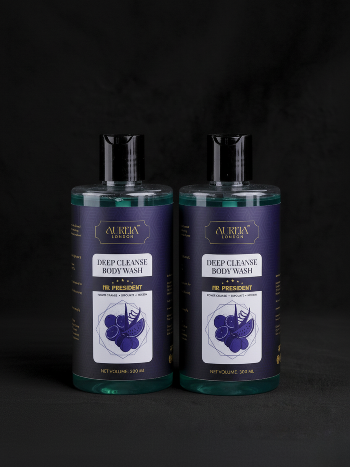 Mr President Deep Cleanse Body Wash By Aureia London - 300ml Aureialondon